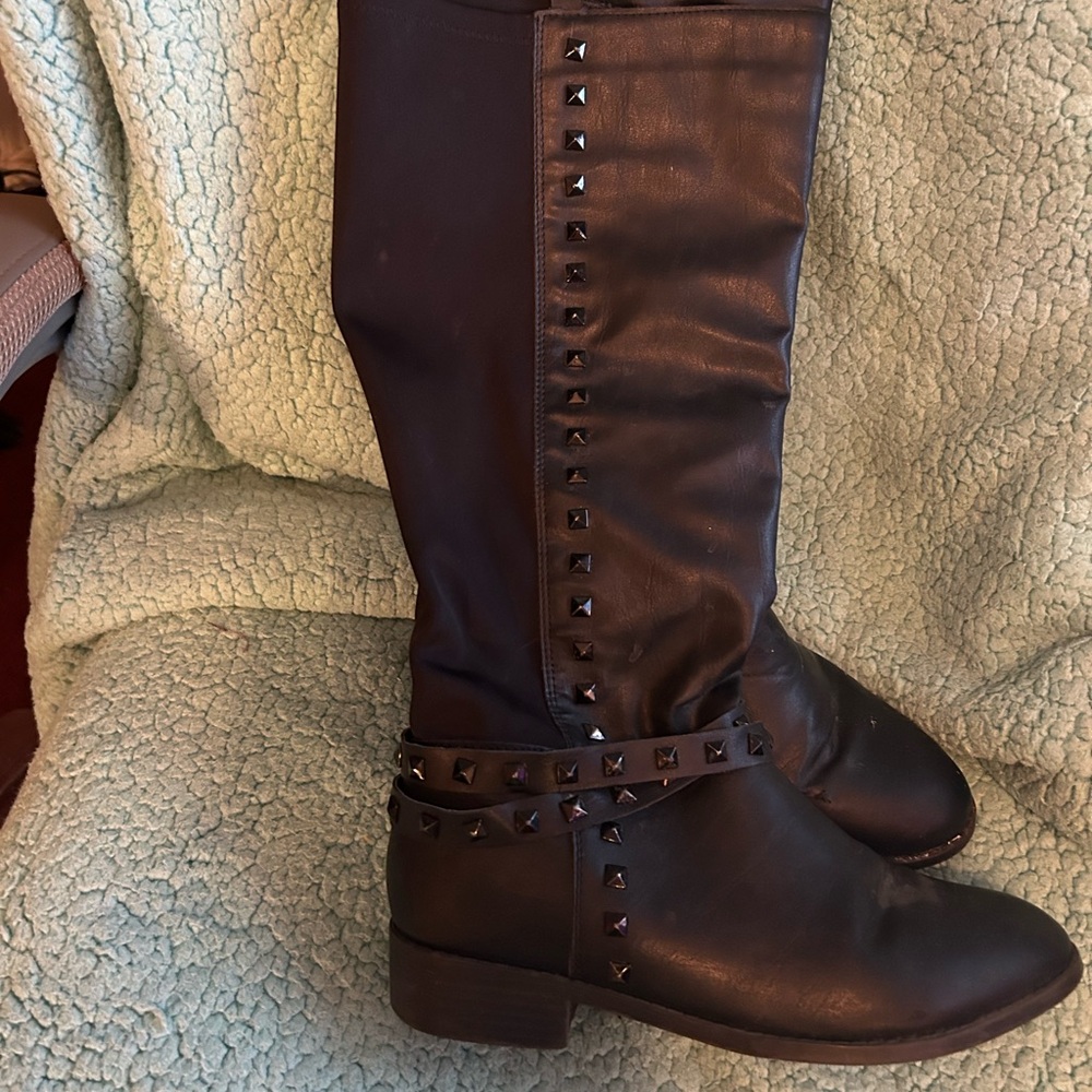 Black Studded Boots
